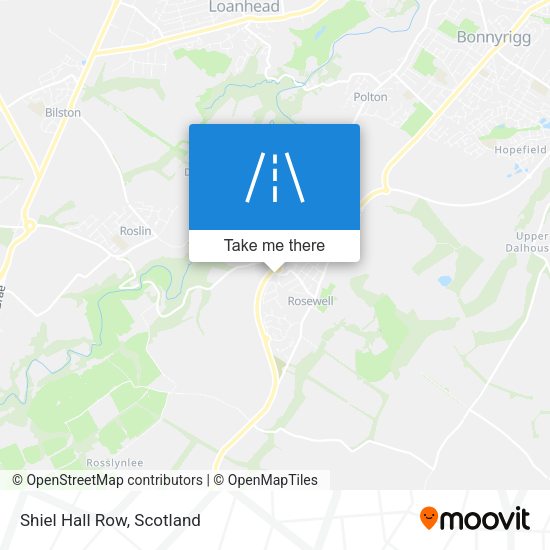 Shiel Hall Row map