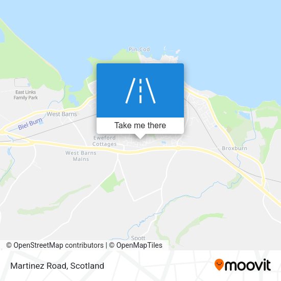 Martinez Road map