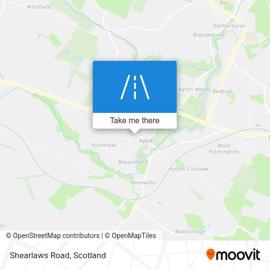 Shearlaws Road map