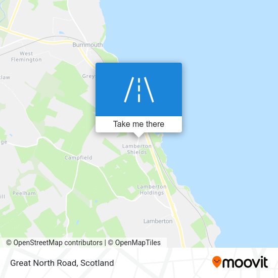 Great North Road map