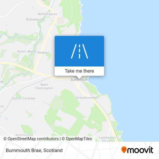 Burnmouth Brae map