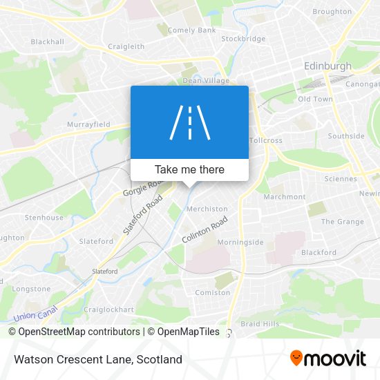 Watson Crescent Lane map