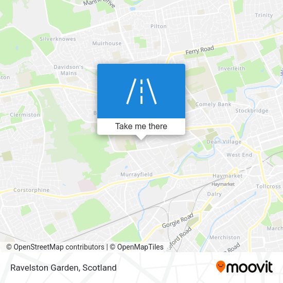 Ravelston Garden map