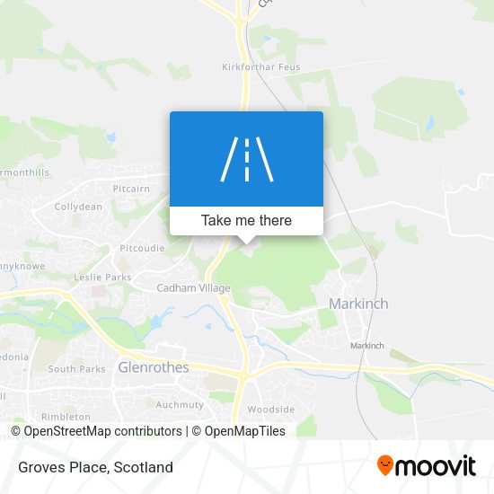 Groves Place map