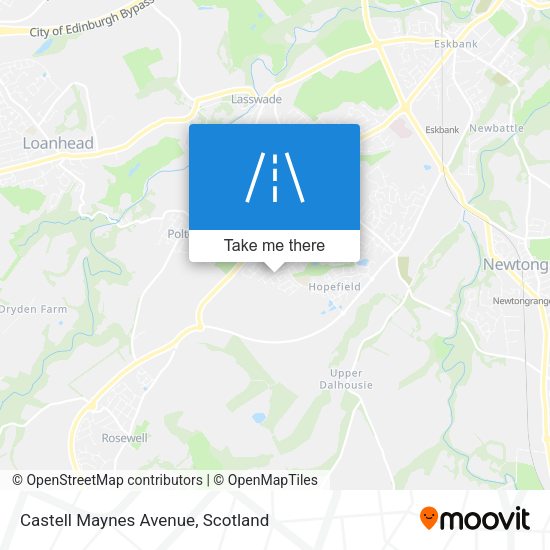 Castell Maynes Avenue map