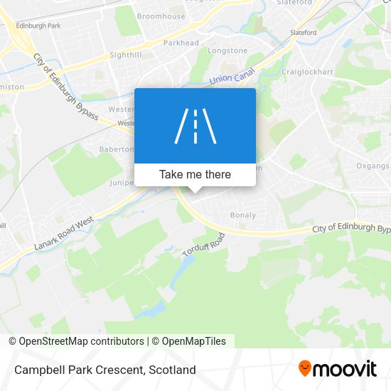 Campbell Park Crescent map