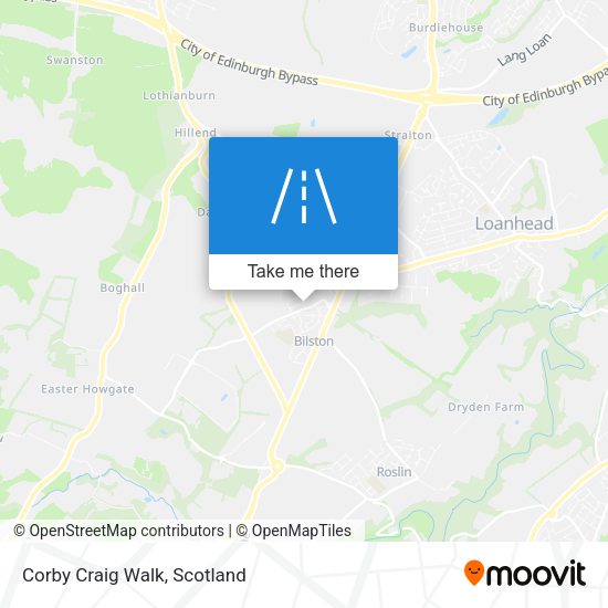 Corby Craig Walk map