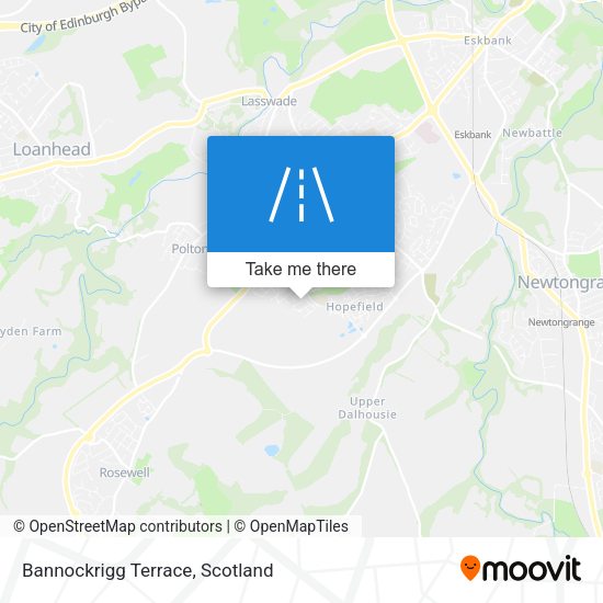 Bannockrigg Terrace map