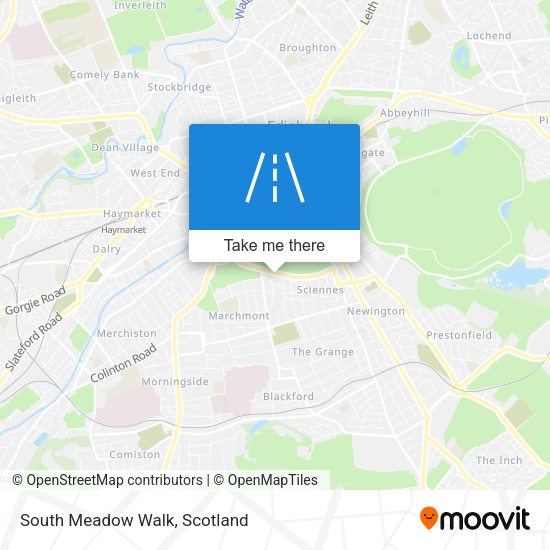 South Meadow Walk map