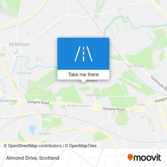 Almond Drive map