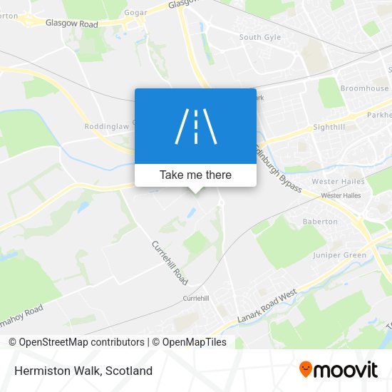 Hermiston Walk map