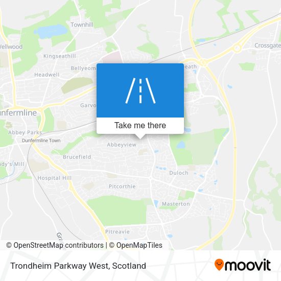 Trondheim Parkway West map