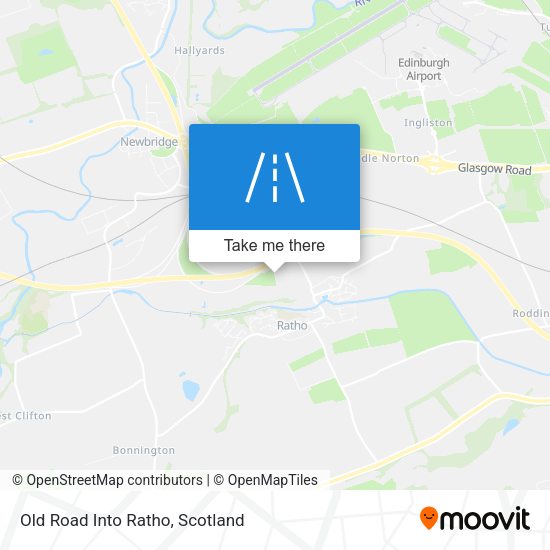 Old Road Into Ratho map