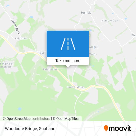 Woodcote Bridge map