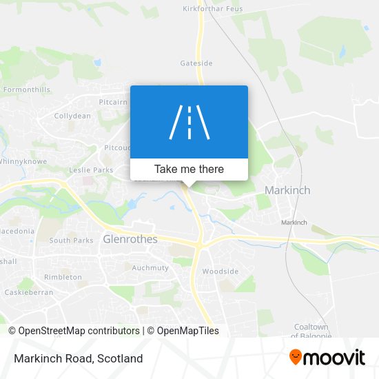 Markinch Road map