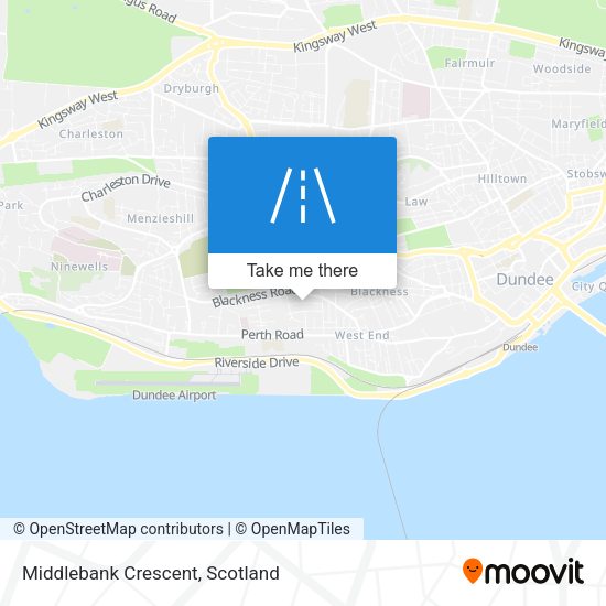 Middlebank Crescent map
