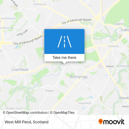 West Mill Pend map