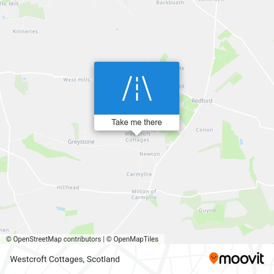 Westcroft Cottages map