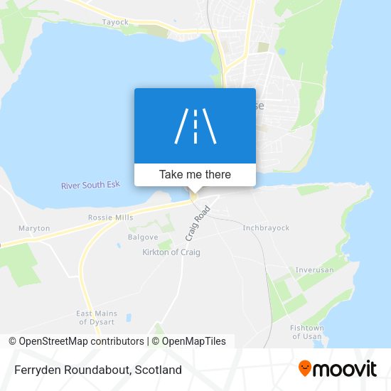 Ferryden Roundabout map