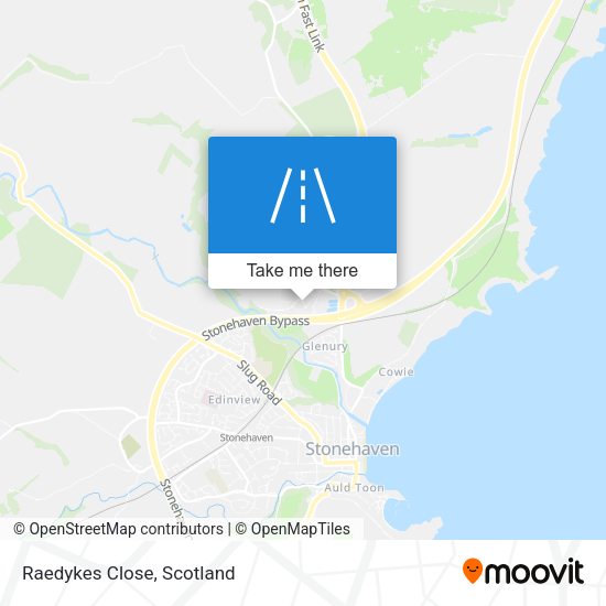 Raedykes Close map