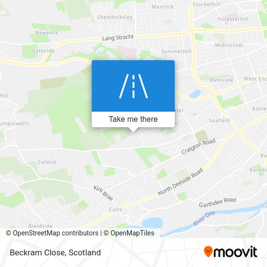 Beckram Close map