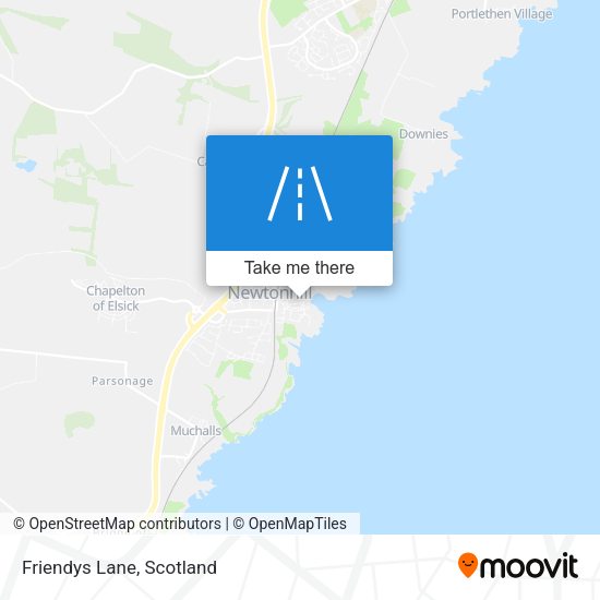 Friendys Lane map