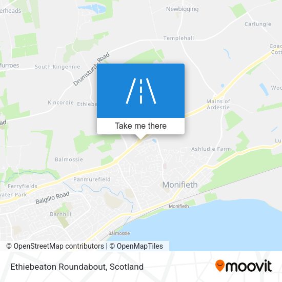 Ethiebeaton Roundabout map