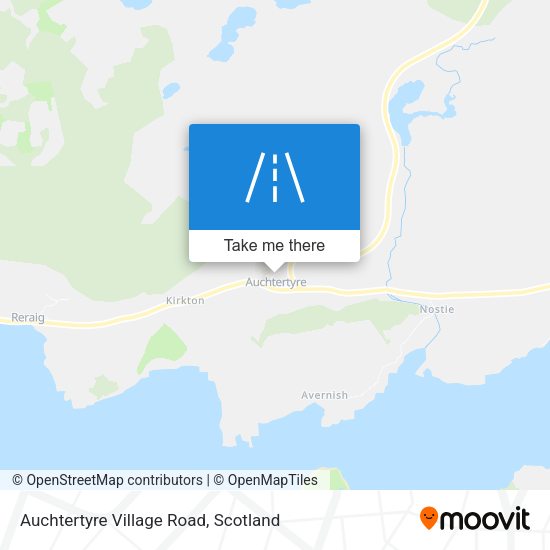 Auchtertyre Village Road map