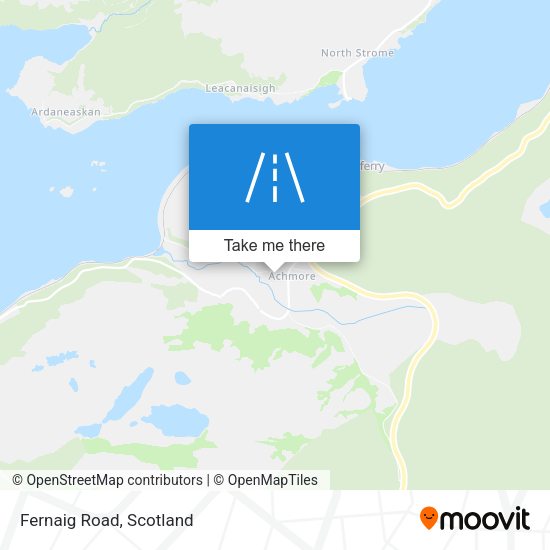 Fernaig Road map