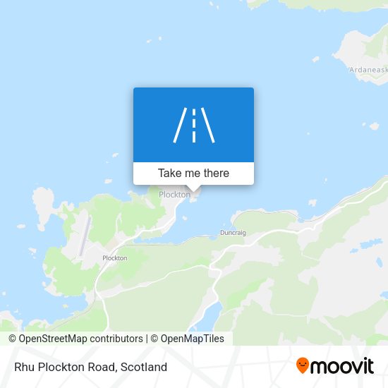 Rhu Plockton Road map