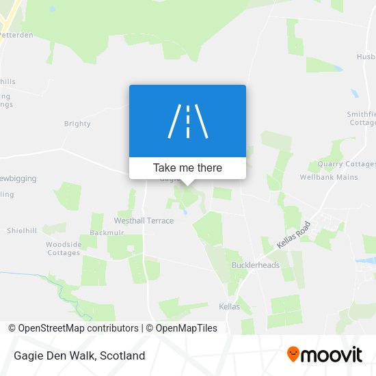Gagie Den Walk map