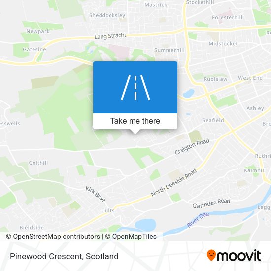 Pinewood Crescent map