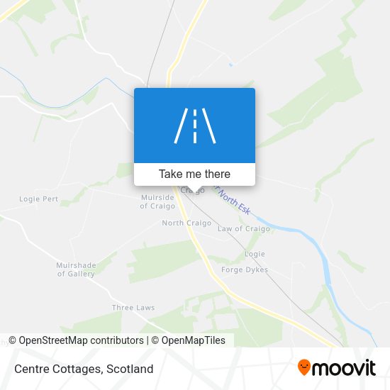 Centre Cottages map
