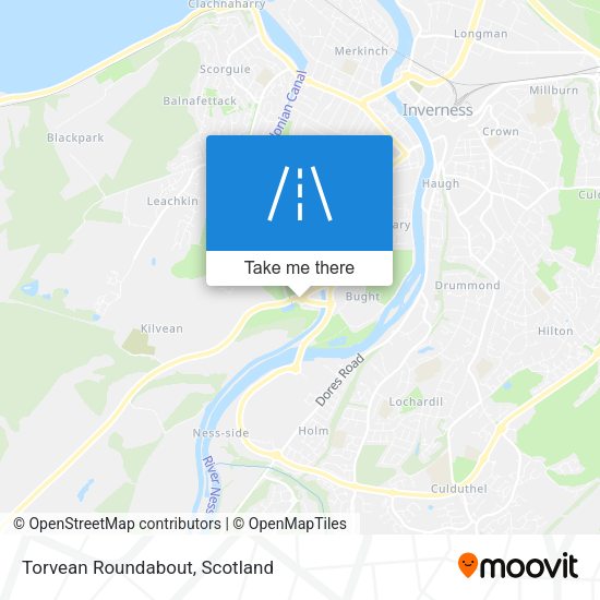 Torvean Roundabout map