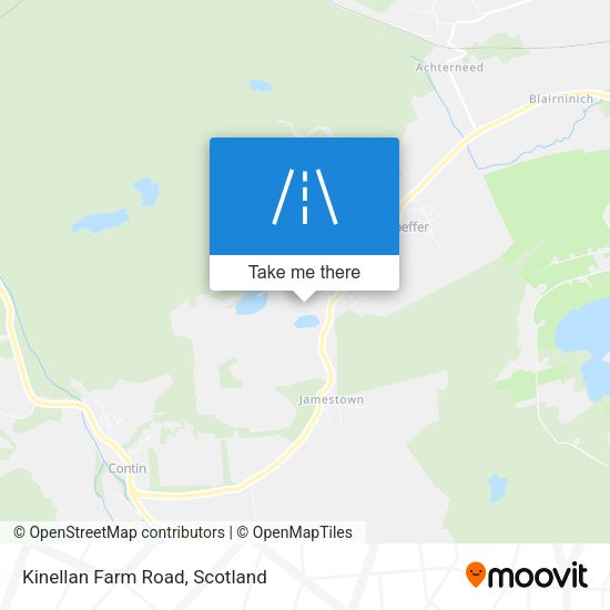 Kinellan Farm Road map