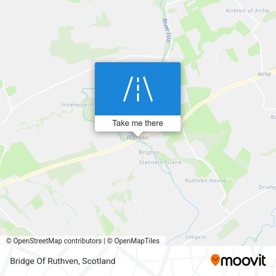 Bridge Of Ruthven map