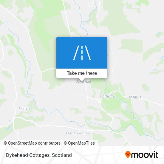 Dykehead Cottages map