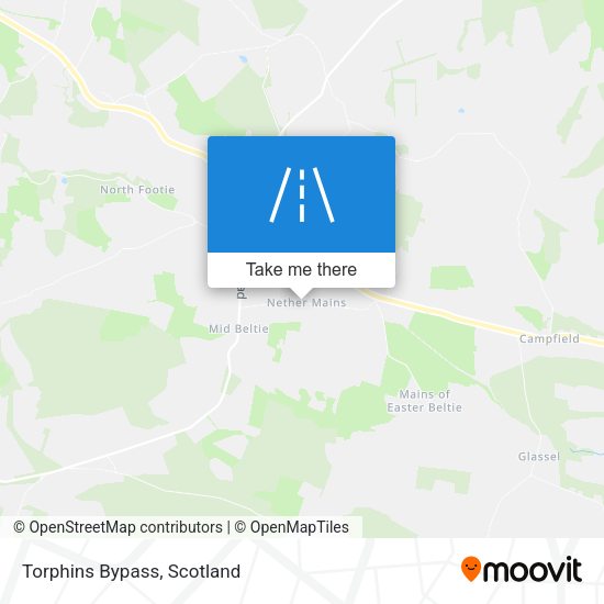 Torphins Bypass map