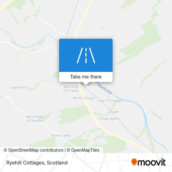Ryehill Cottages map