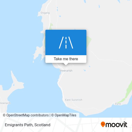 Emigrants Path map