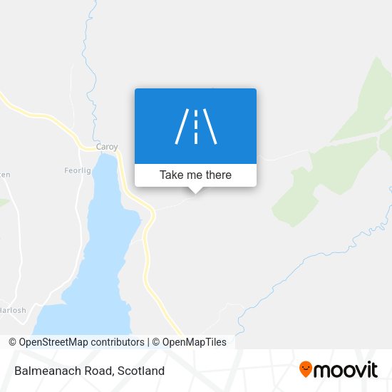 Balmeanach Road map