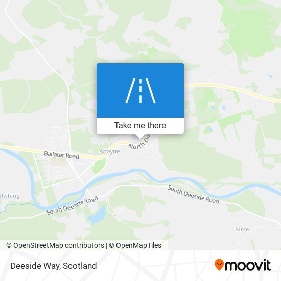 Deeside Way map