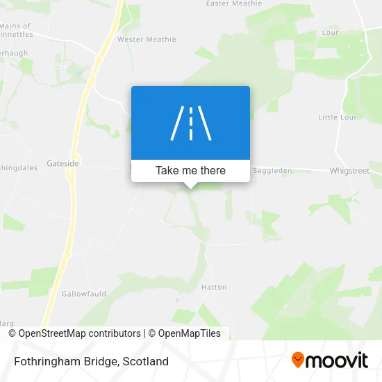 Fothringham Bridge map