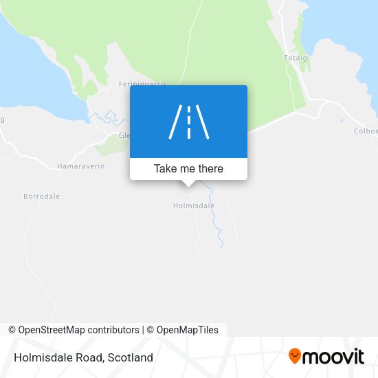Holmisdale Road map