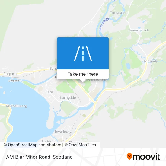 AM Blar Mhor Road map