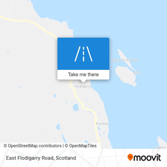 East Flodigarry Road map