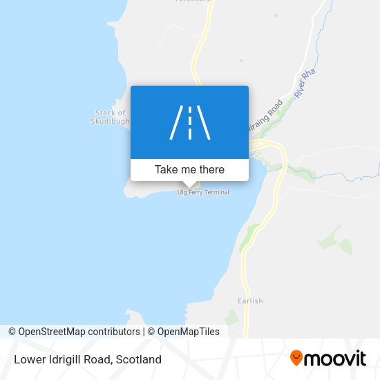 Lower Idrigill Road map