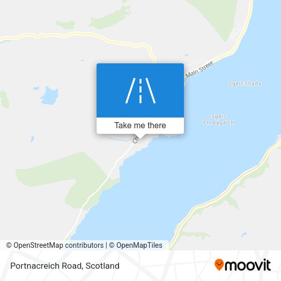 Portnacreich Road map
