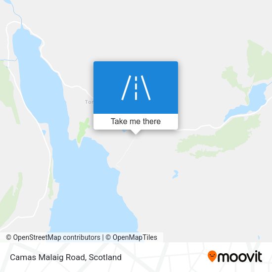 Camas Malaig Road map