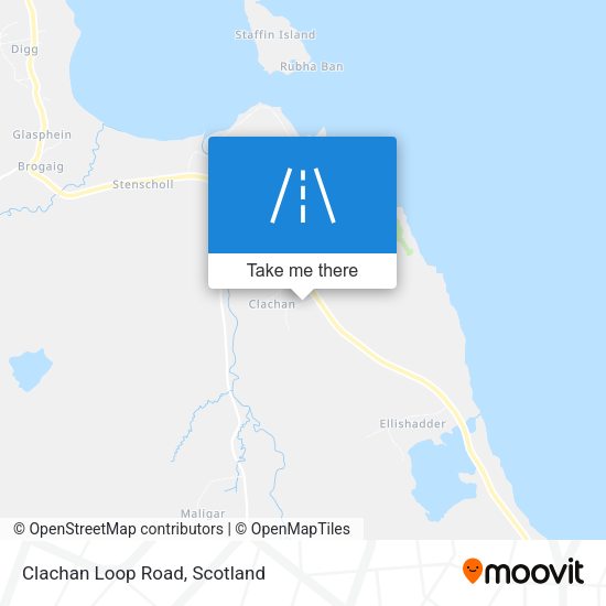 Clachan Loop Road map